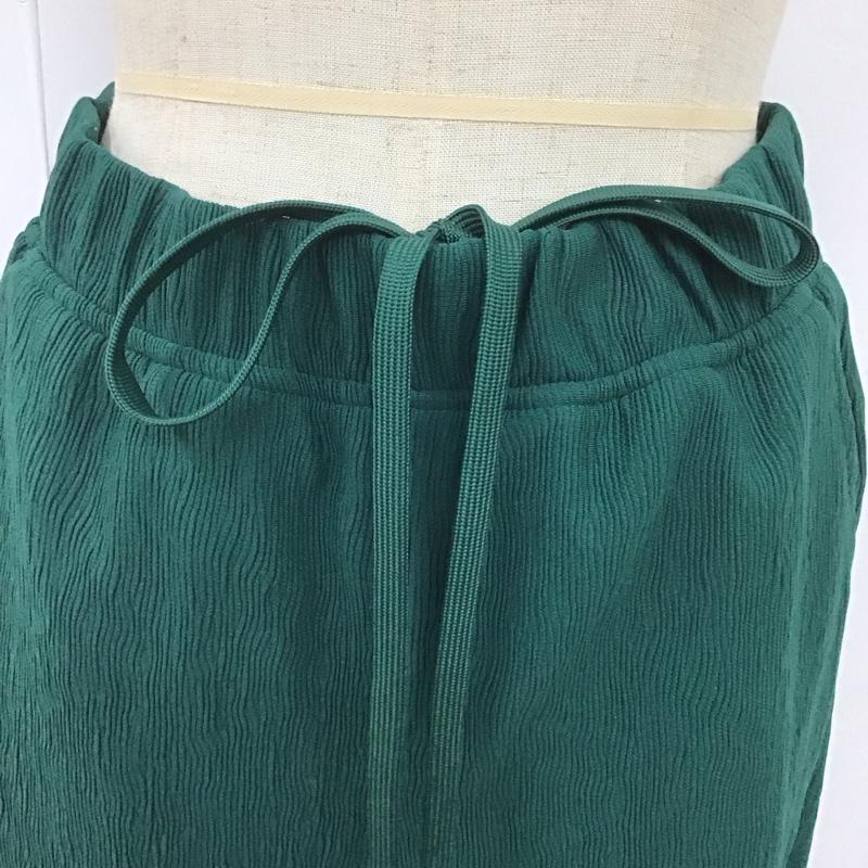 ジーナシス JEANASIS パンツ ワークパンツ、ペインターパンツ js050746mw イージーフレアパンツ ワイドパンツ カジュアルパンツ フレアパンツ S 無地 緑 / グリーン /  レディース USED 古着 中古 10108063