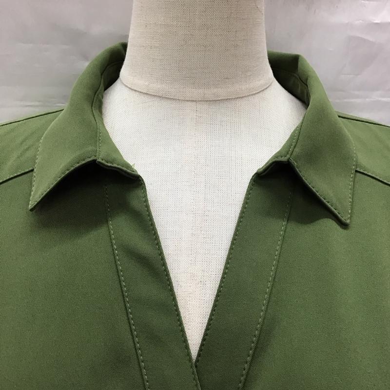 スライ SLY シャツ、ブラウス 長袖 030CAY30-5260 BACK TUCK SKIPPER SH FREE 無地 カーキ / カーキ /  レディース USED 古着 中古 10115876