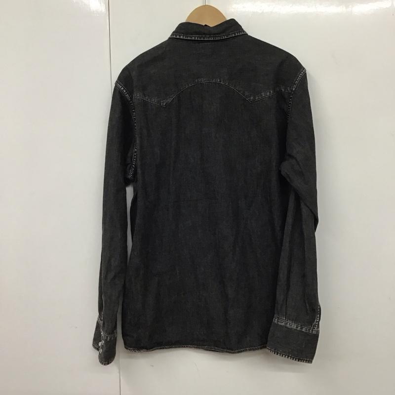 スタンダード カリフォルニア STANDARD CALIFORNIA シャツ、ブラウス 長袖 長袖シャツ 無地シャツ カラーシャツ M 無地 黒 / ブラック /  メンズ USED 古着 中古 10130655