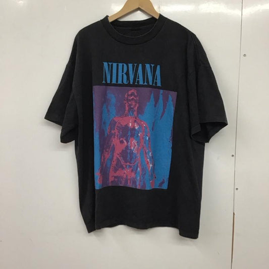 古着 USED Tシャツ 半袖 半袖カットソー プリントTシャツ クルーネックカットソー 古着 バンドTシャツ プリント 黒 / ブラック /  メンズ USED 古着 中古 10139672