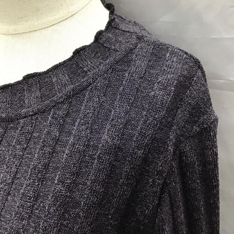 ザラ ZARA カーディガン 長袖 5039 620 824 クルーネック リブ M 無地 紺 / ネイビー /  レディース USED 古着 中古 10118397