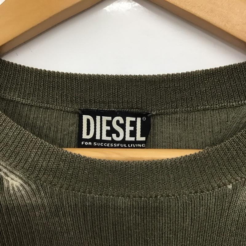 ディーゼル DIESEL ニット、セーター 長袖 S 無地 カーキ / カーキ /  レディース USED 古着 中古 10148626