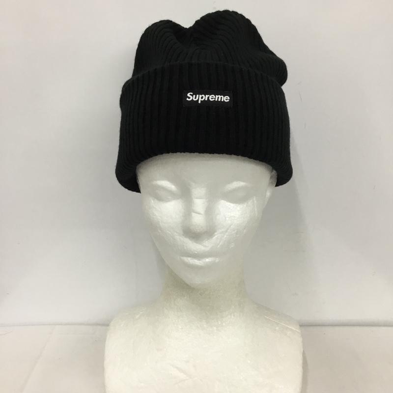 シュプリーム Supreme 帽子 ニット帽 Wide Rib Beanie ビーニー タグ付き FREE ロゴ、文字 黒 / ブラック /  メンズ USED 古着 中古 10128795