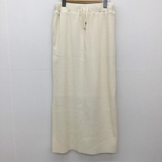 ローリーズファーム LOWRYS FARM スカート ロングスカート FREE 無地 オフホワイト / オフホワイト /  レディース USED 古着 中古 10134756