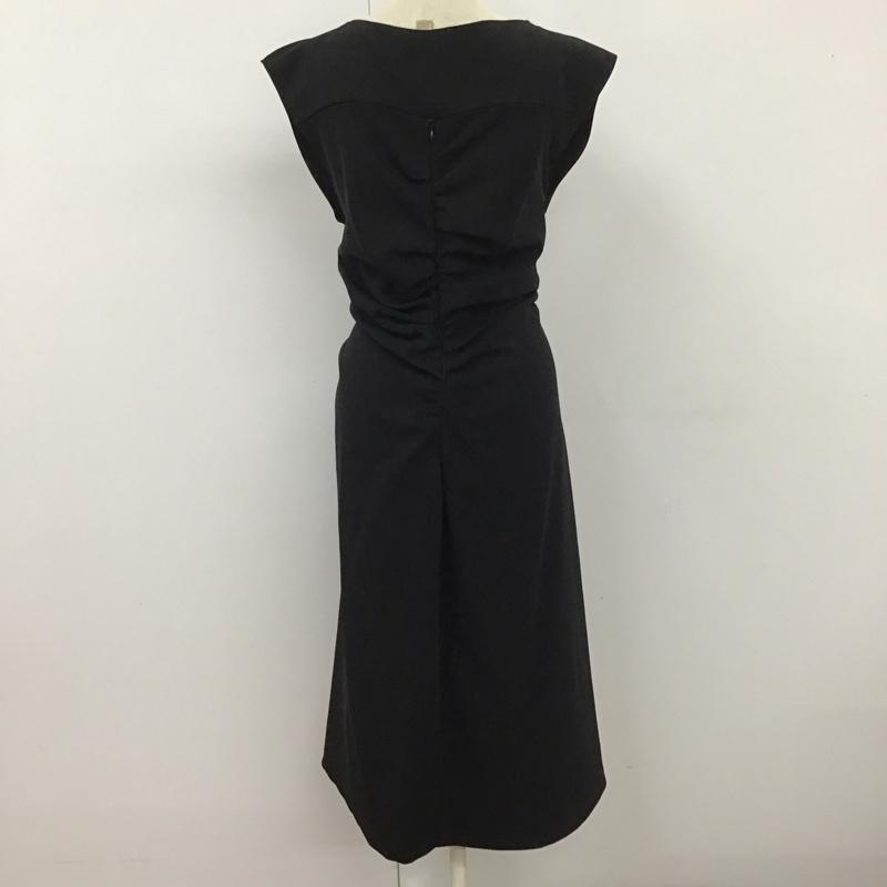 ザラウーマン ZARA WOMAN ワンピース ロングスカート ノースリーブロングワンピース タイトスカートワンピース M 無地 黒 / ブラック /  レディース USED 古着 中古 10113066