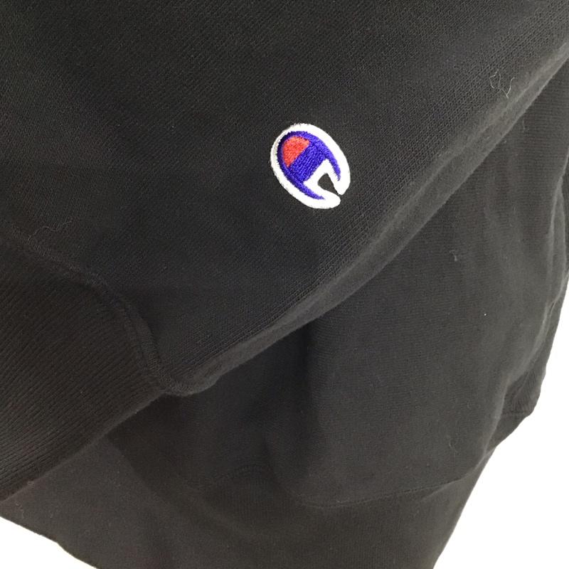 チャンピオン Champion トレーナー 長袖 cwsx403 スウェット クルーネックカットソー S 無地 黒 / ブラック /  メンズ USED 古着 中古 10124658