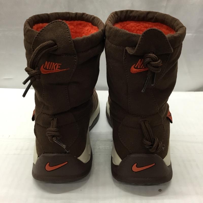 ナイキ NIKE ブーツ ショートブーツ 333689-200 チャカモックブーツ 24cm フリース 24.0cm ロゴ、文字 茶 / ブラウン / X 橙 / オレンジ /  レディース USED 古着 中古 10106188