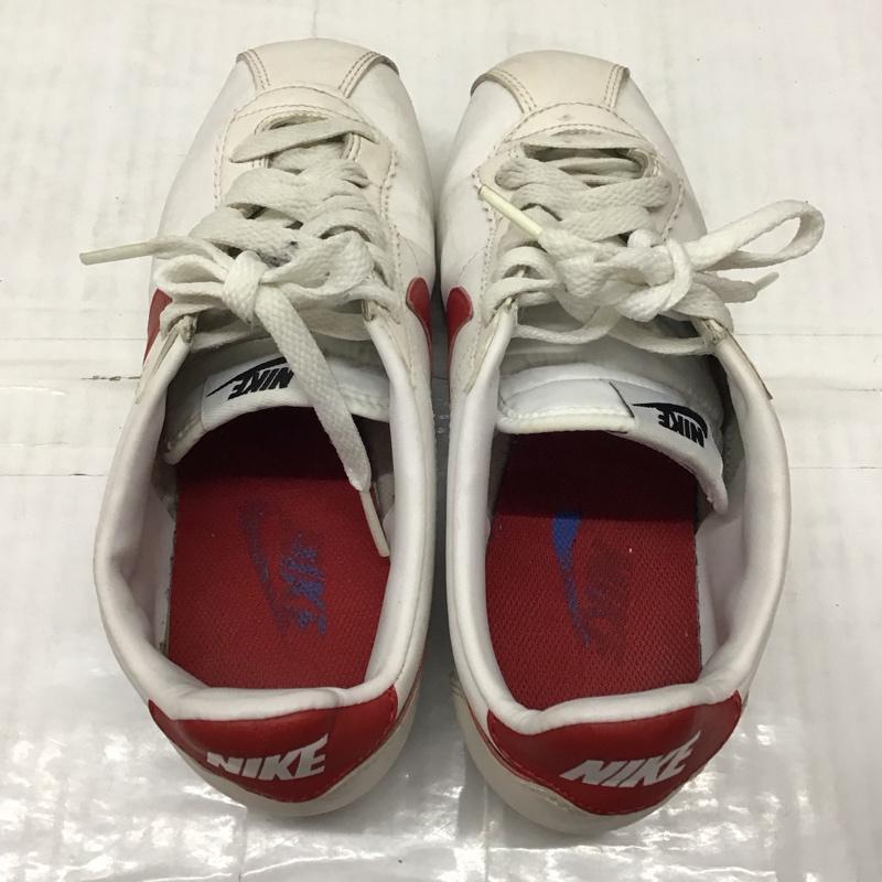 ナイキ NIKE スニーカー スニーカー 807471-103 WMNS CLASSIC CORTEZ LEATHER 23.5cm 23.5cm ロゴ、文字 白 / ホワイト / X 赤 / レッド / X 青 / ブルー /  レディース USED 古着 中古 10115656