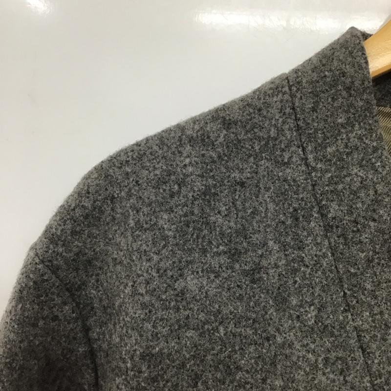 キングオーウェア KING O Wear ジャケット、上着 ジャケット、ブレザー カジュアルジャケット アウター ノーカラージャケット L 無地 灰 / グレー /  メンズ USED 古着 中古 10142956