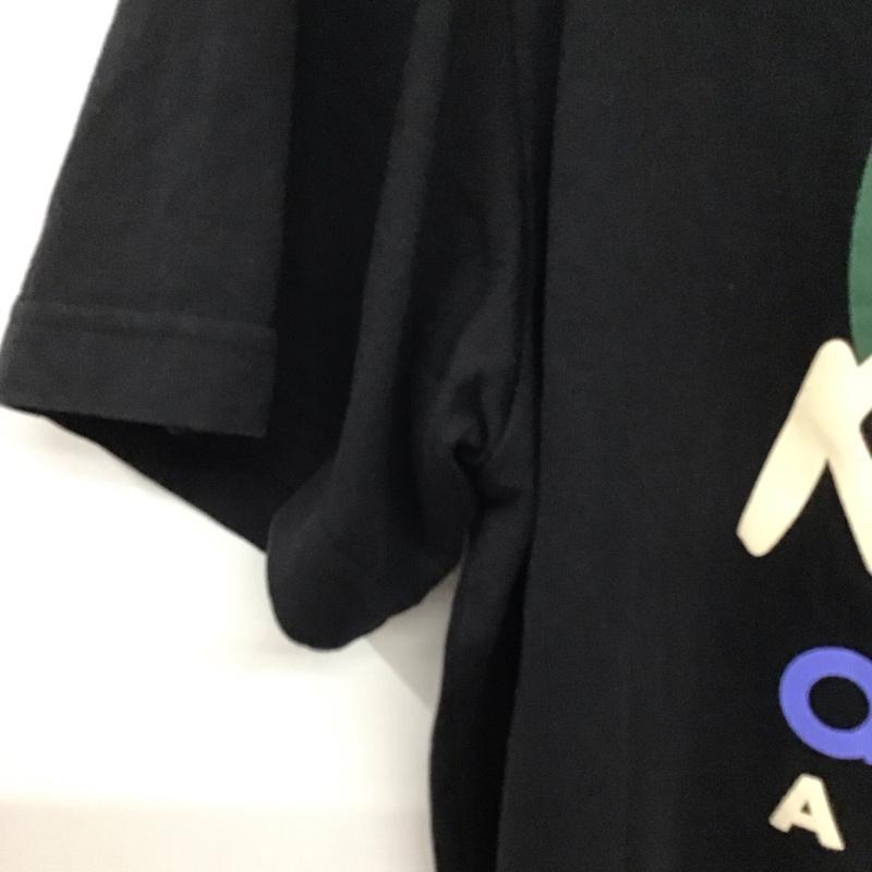 アディダス adidas Tシャツ 半袖 半袖カットソー プリントTシャツ クルーネックカットソー プリント 黒 / ブラック /  メンズ USED 古着 中古 10133706