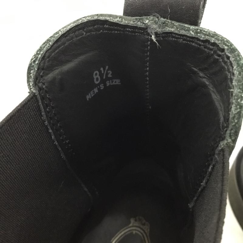 トッズ TOD S ブーツ ショートブーツ サイドゴア 81/2 箱有 ロゴ、文字 黒 / ブラック /  メンズ USED 古着 中古 10147760