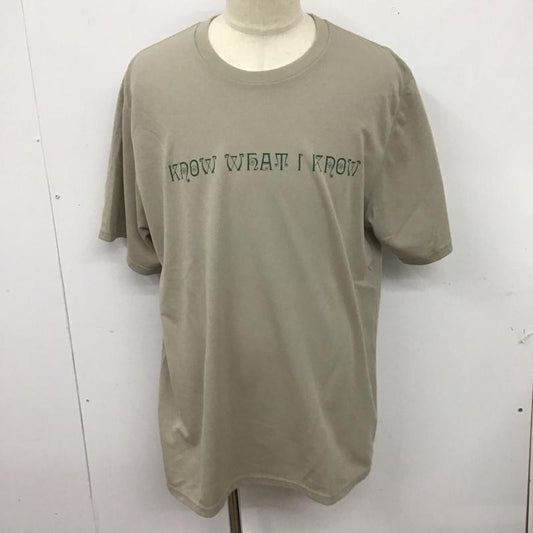 サウスツーウェストエイト South2 West8 Tシャツ 半袖 半袖カットソー プリントTシャツ クルーネックカットソー XL ロゴ、文字 ベージュ / ベージュ /  メンズ USED 古着 中古 10125780