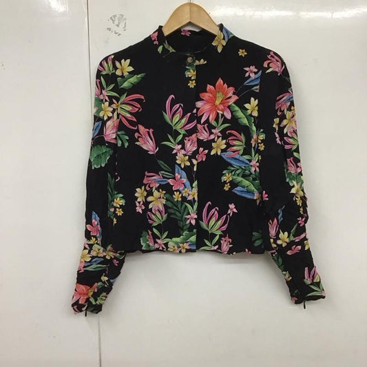ザラベーシック ZARA BASIC ジャケット、上着 ジャケット、ブレザー 長袖ジャケット ジップアップジャケット ノースリーブジャケット M プリント マルチカラー / マルチカラー /  レディース USED 古着 中古 10129704