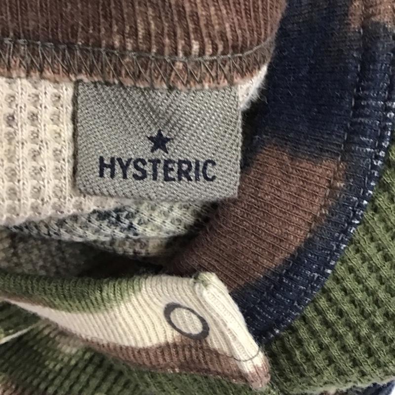 ヒステリックグラマー HYSTERIC GLAMOUR カーディガン 長袖 3CD-0530 クルーネック サーマル ワッフル 迷彩 ロゴ FREE 総柄 マルチカラー / マルチカラー /  レディース USED 古着 中古 10118232