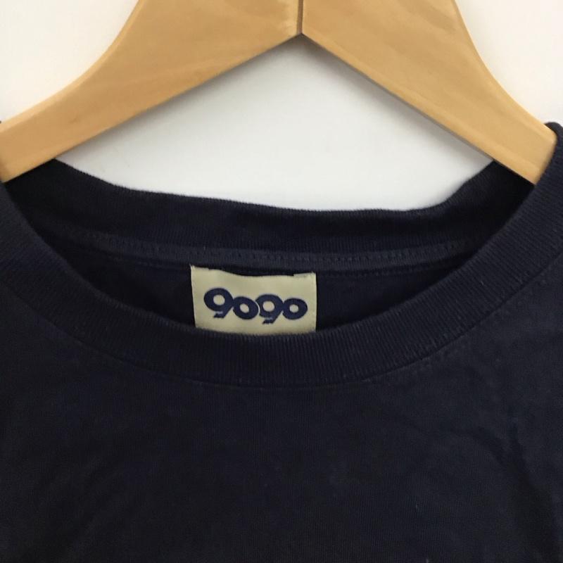 ナインティナインティ 9090 Tシャツ 半袖 S ロゴ、文字 紺 / ネイビー /  メンズ USED 古着 中古 10151285