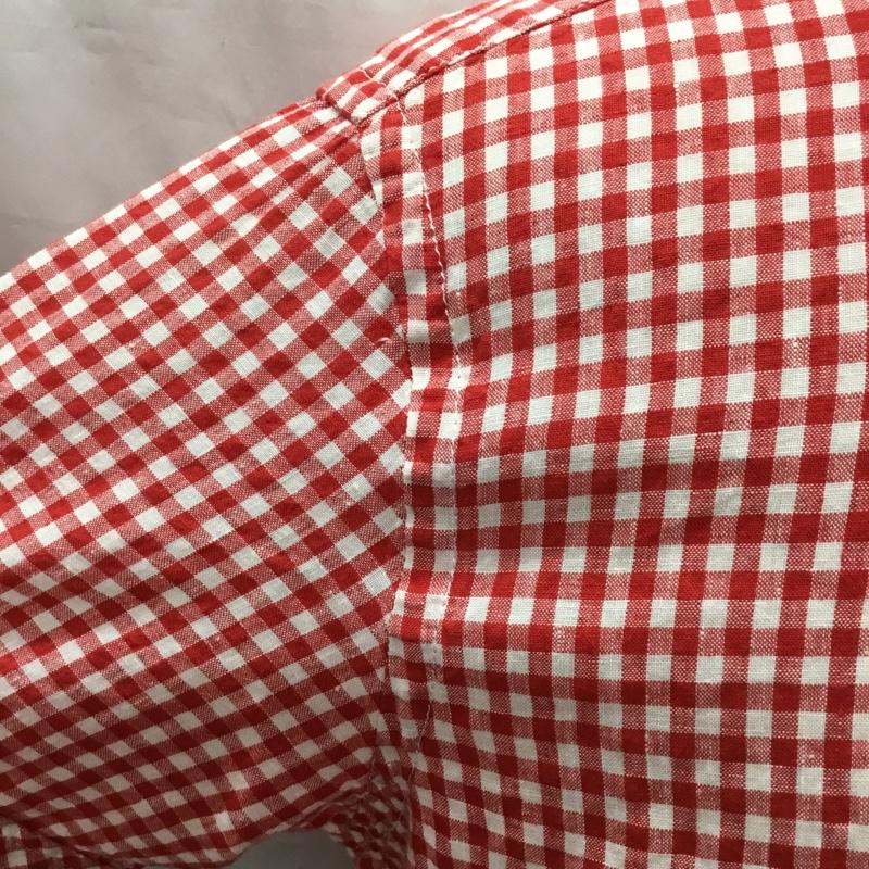 バーバリーブラックレーベル BURBERRY BLACK LABEL シャツ、ブラウス 半袖 半袖シャツ カラーシャツ 半袖カットソー チェックシャツ 3 チェック 白 / ホワイト / X 赤 / レッド /  メンズ USED 古着 中古 10119399