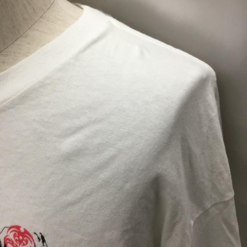 テンダーロイン TENDERLOIN カットソー 長袖 長袖カットソー クルーネックカットソー ロングスリーブカットソー プリントTシャツ XL プリント 白 / ホワイト /  メンズ USED 古着 中古 10114874