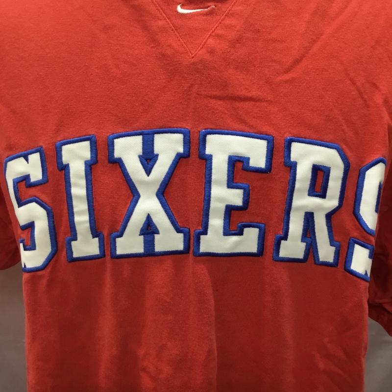 ナイキ NIKE Tシャツ 半袖 半袖カットソー プリントTシャツ クルーネックカットソー L ロゴ、文字 赤 / レッド /  メンズ USED 古着 中古 10114066