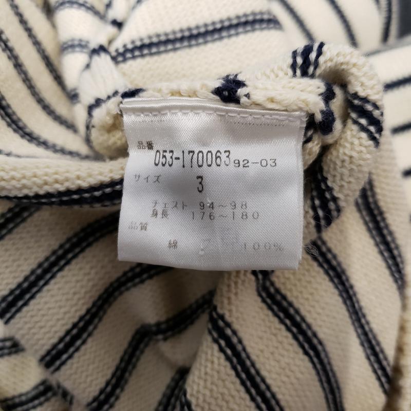 パーリーゲイツ PEARLY GATES ニット、セーター 長袖 3 ボーダー柄 X キャラクター ベージュ / ベージュ / X 黒 / ブラック / X 赤 / レッド /  メンズ USED 古着 中古 10009224