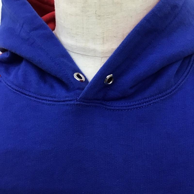 シュプリーム Supreme パーカー 長袖 SS18 SidelineHoodedSweatshirt 長袖パーカー プルオーバー XL ロゴ、文字 青 / ブルー /  メンズ USED 古着 中古 10119220