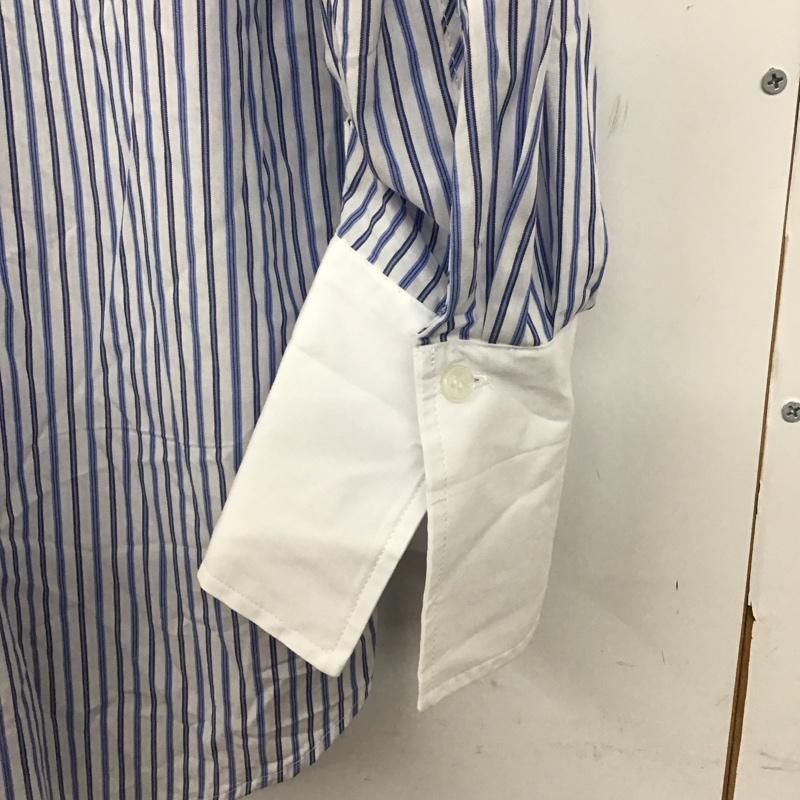 ザラ ZARA シャツ、ブラウス 長袖 長袖シャツ ストライプシャツ カラーシャツ XS ストライプ 白 / ホワイト / X 青 / ブルー /  レディース USED 古着 中古 10136462