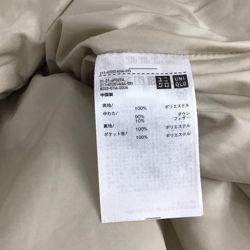 ユニクロ UNIQLO ベスト ベスト 211-472014 ダウンクロップドベスト L 無地 ベージュ / ベージュ /  レディース USED 古着 中古 10145433