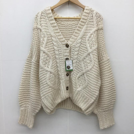 フリークスストア FREAK S STORE カーディガン 長袖 FREE  白 / ホワイト /  レディース USED 古着 中古 10139798