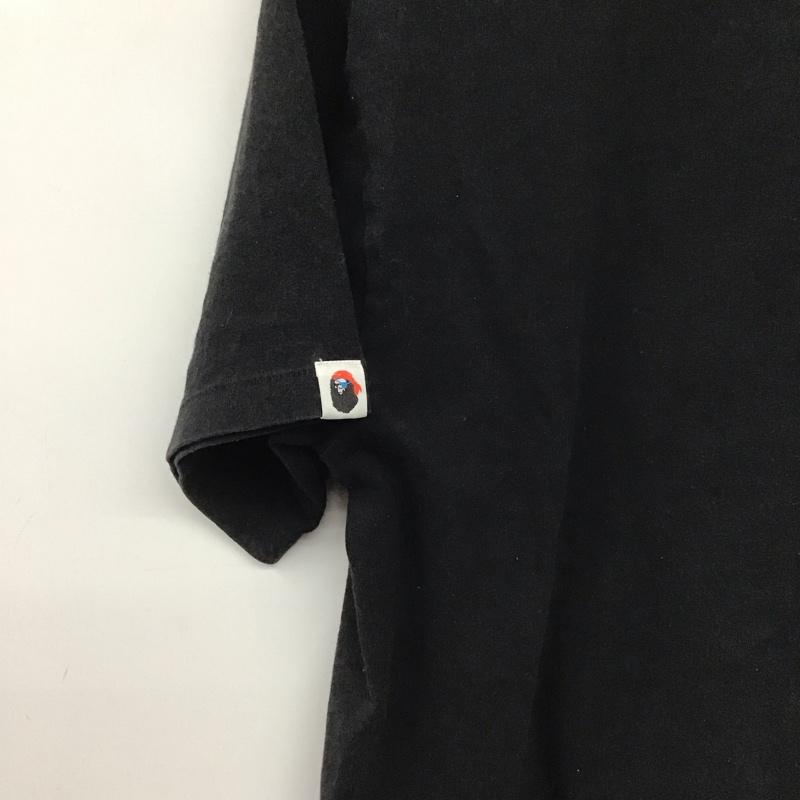 ベイプ BAPE Tシャツ 半袖 半袖カットソー プリントTシャツ クルーネックカットソー L プリント 黒 / ブラック /  メンズ USED 古着 中古 10147326