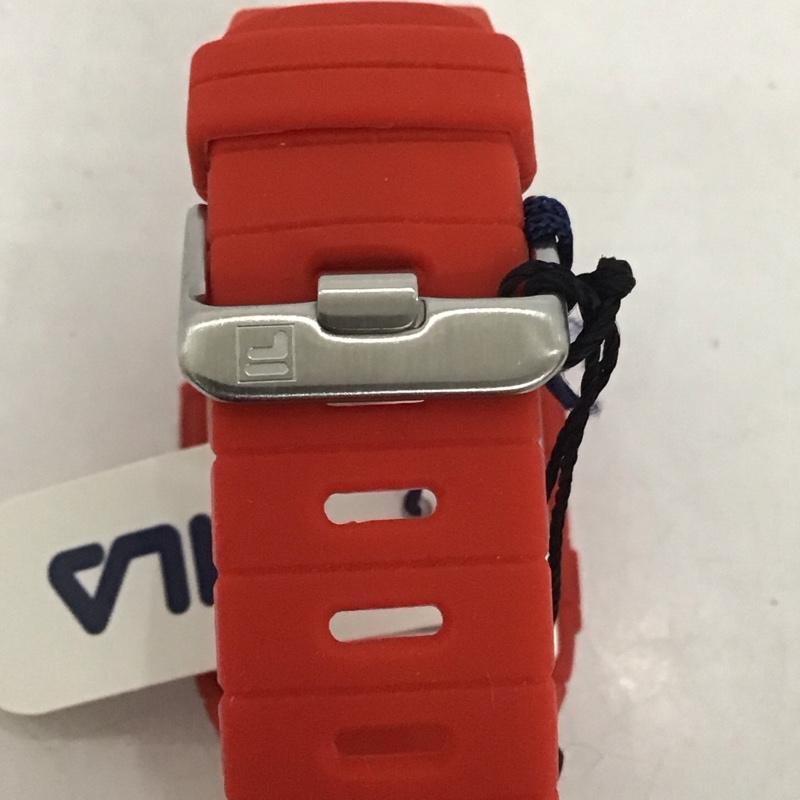 フィラ FILA 腕時計 デジタル ロゴ、文字 赤 / レッド /  レディース USED 古着 中古 10135252
