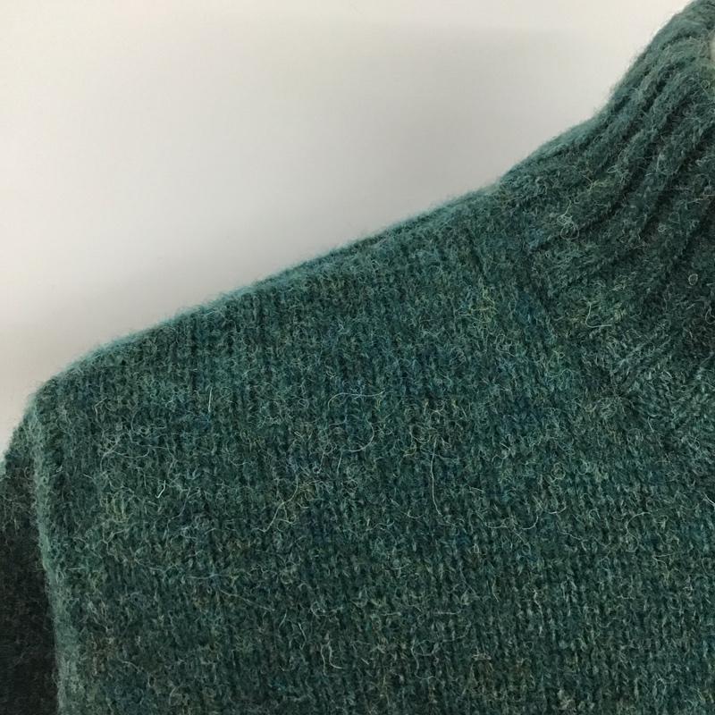 エルエルビーン L.L.Bean ニット、セーター 長袖 ハーフジップ S 無地 緑 / グリーン /  メンズ USED 古着 中古 10111370