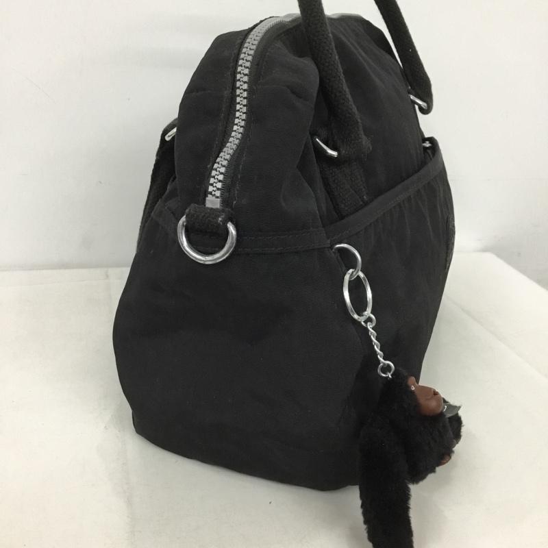 キプリング kipling ハンドバッグ ハンドバッグ K12437-900 ゴリラキーホルダー ロゴ、文字 黒 / ブラック /  レディース USED 古着 中古 10149833