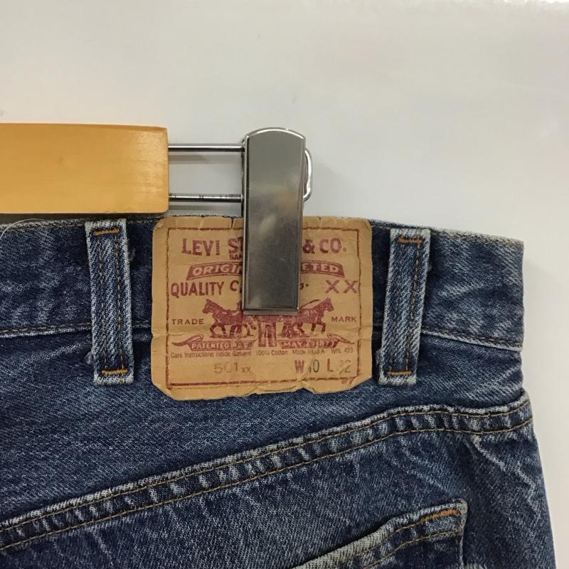 リーバイストラウスアンドコー Levi Strauss & co. パンツ デニム、ジーンズ デニムパンツ ストレートパンツ ワイドパンツ カジュアルパンツ 40 無地 インディゴ / インディゴ /  メンズ USED 古着 中古 10112485