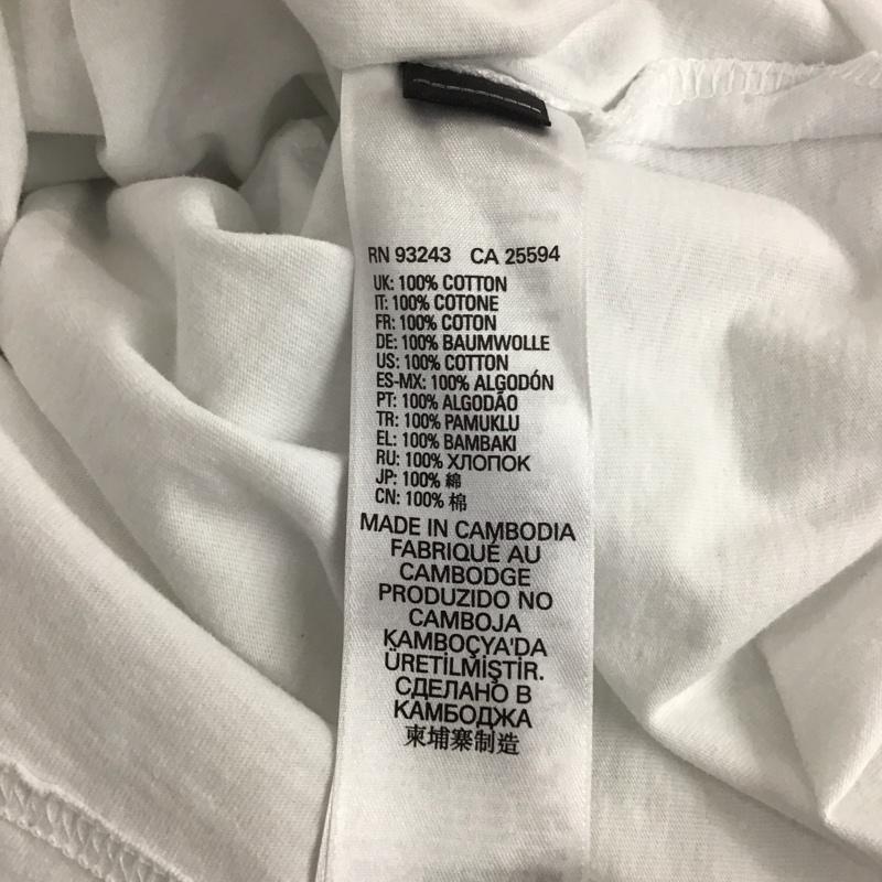 ディーゼル DIESEL カットソー 長袖 長袖カットソー プリントカットソー クルーネック M プリント 白 / ホワイト /  メンズ USED 古着 中古 10132374