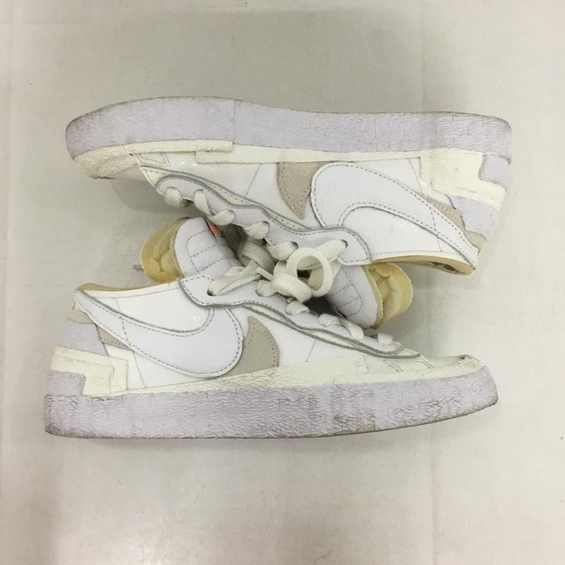 ナイキ NIKE スニーカー スニーカー DM6443-100 BLAZER LOW SACAI 24cm 24.0cm ロゴ、文字 白 / ホワイト /  レディース USED 古着 中古 10140024