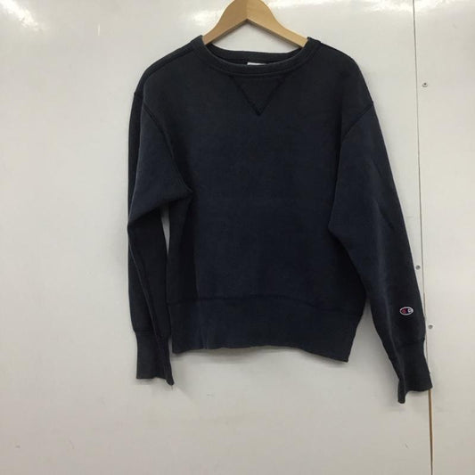 チャンピオン Champion トレーナー 長袖 c4-0099 スウェット PREMIUMWEAVE トレーナー M 無地 紺 / ネイビー /  メンズ USED 古着 中古 10145943