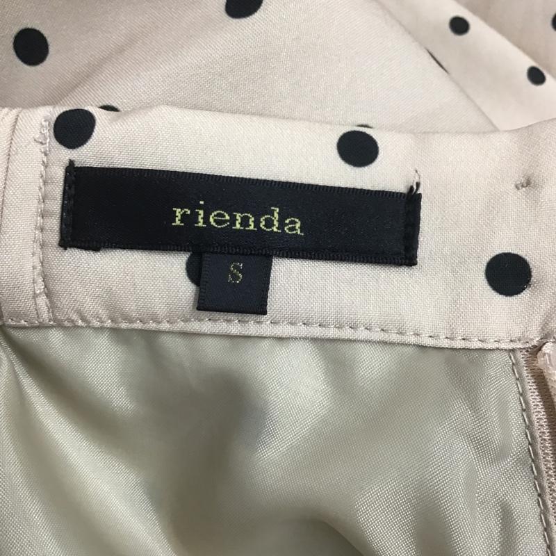 リエンダ rienda スカート ロングスカート 110BA631-0900 MIXPatternJ/Wフレアスカート S ドット ベージュ / ベージュ /  レディース USED 古着 中古 10106201