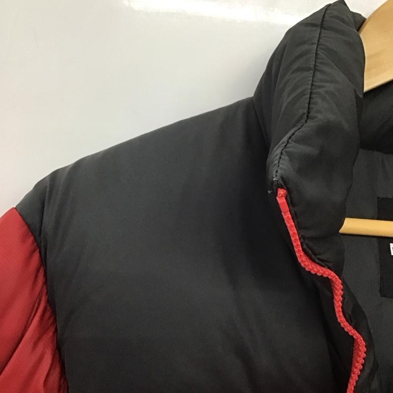 ザノースフェイス THE NORTH FACE ジャケット、上着 ダウンジャケット ジップアップジャケット ダウンジャケット アウター ロゴ、文字 黒 / ブラック / X 赤 / レッド /  メンズ USED 古着 中古 10138980