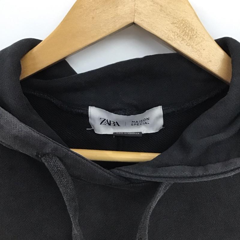 ザラ ZARA パーカー 長袖 XS 無地 黒 / ブラック /  レディース USED 古着 中古 10148597