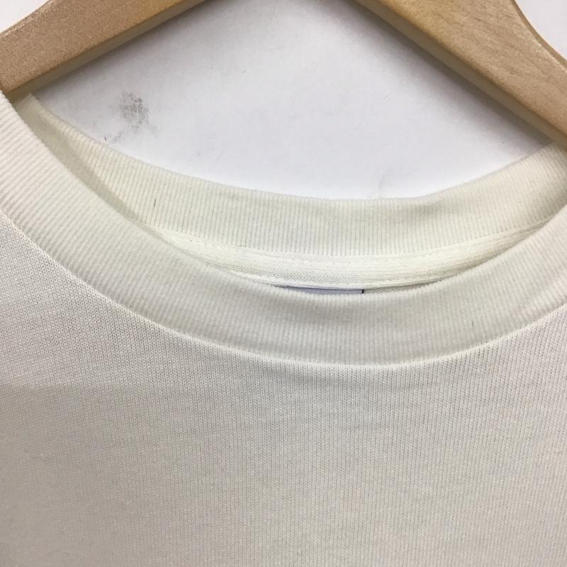 ケボズ KEBOZ Tシャツ 半袖 半袖カットソー プリントTシャツ クルーネックカットソー L ロゴ、文字 白 / ホワイト /  メンズ USED 古着 中古 10130070