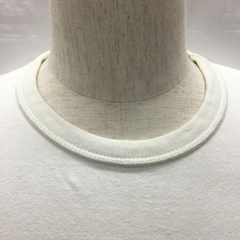 フラットヘッド The Flat Head Tシャツ 半袖 半袖カットソー プリントTシャツ クルーネックカットソー 38 ロゴ、文字 白 / ホワイト /  メンズ USED 古着 中古 10116719