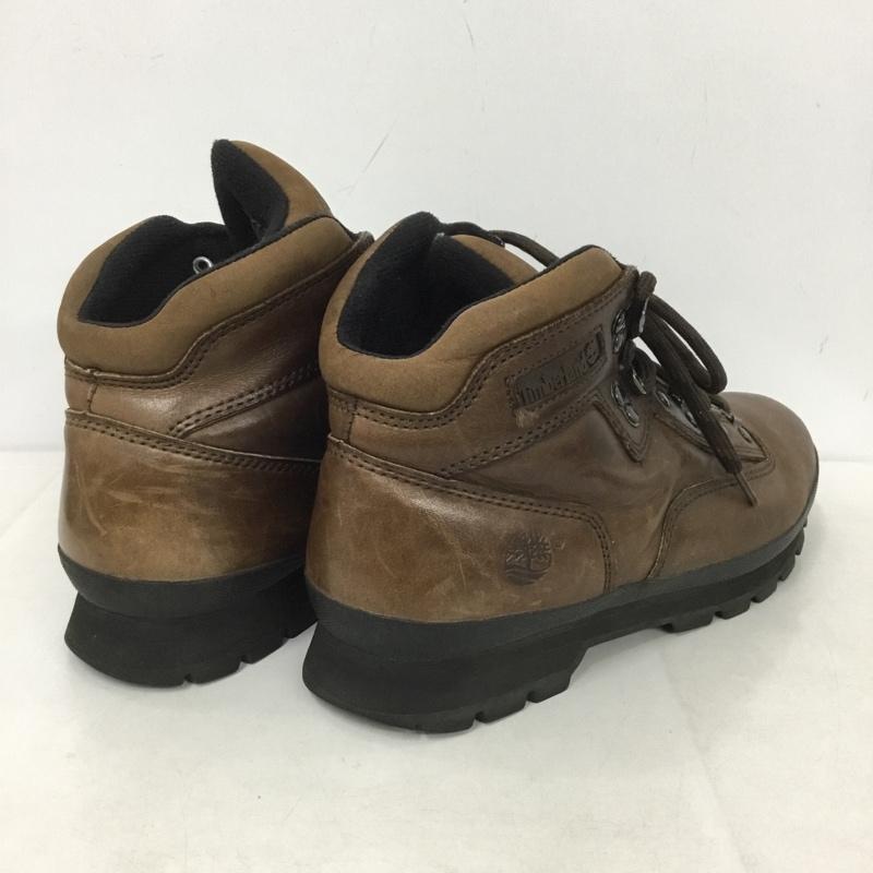 ティンバーランド Timberland ブーツ ショートブーツ ハイキングブーツ 9M ロゴ、文字 茶 / ブラウン /  メンズ USED 古着 中古 10143973