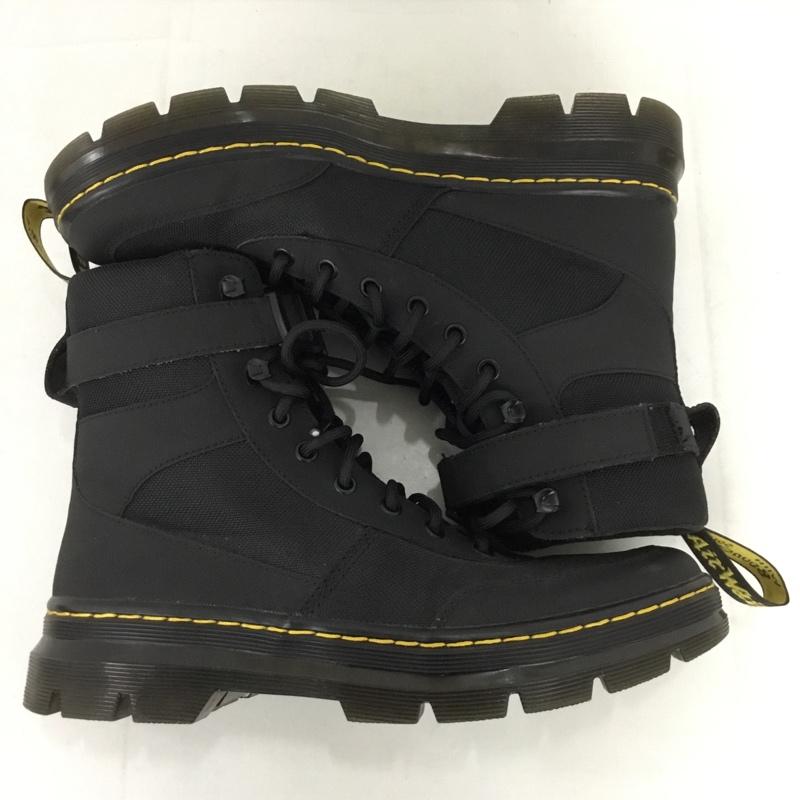 ドクターマーチン Dr.Martens ブーツ 一般 COMBS TECH レースアップブーツ UK8 US：9 無地 黒 / ブラック /  メンズ USED 古着 中古 10131821
