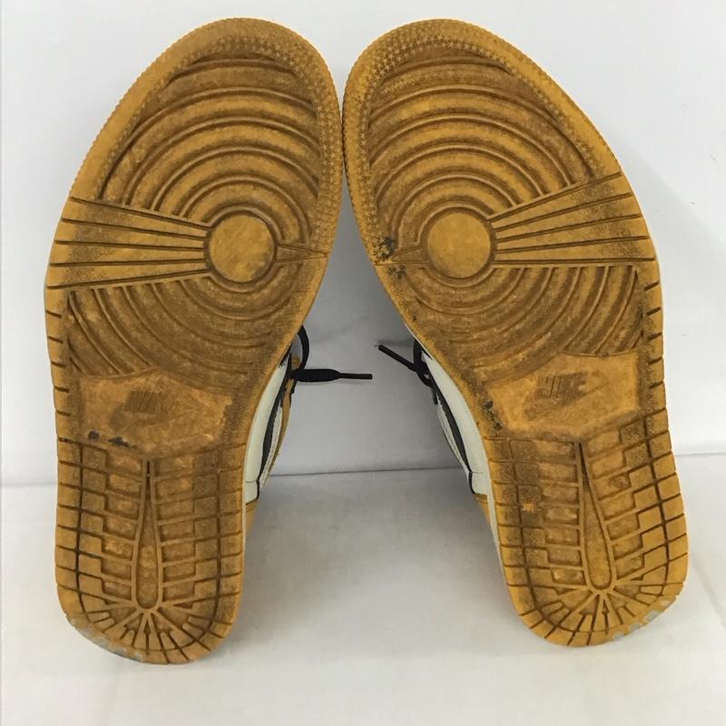 ナイキ NIKE スニーカー スニーカー 555088-711 AIR JORDAN 1 RETRO HIGH OG 27.5cm 箱有 27.5cm ロゴ、文字 黒 / ブラック / X 黄 / イエロー / X 白 / ホワイト /  メンズ USED 古着 中古 10135136