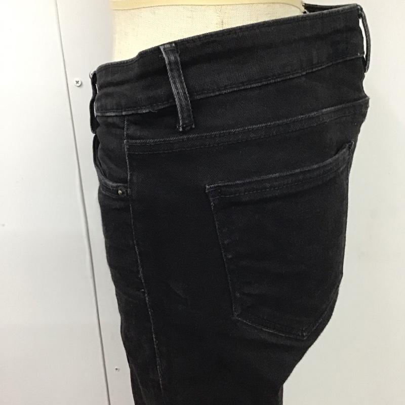 ザラ ZARA パンツ デニム、ジーンズ デニムパンツ スリムパンツ ストレッチパンツ ジーンズ 38 無地 黒 / ブラック /  レディース USED 古着 中古 10117862
