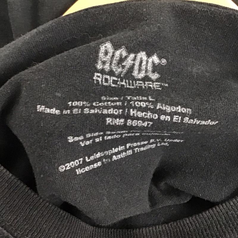 古着 USED Tシャツ 半袖 半袖カットソー プリントTシャツ クルーネックカットソー L プリント 黒 / ブラック /  メンズ USED 古着 中古 10132314