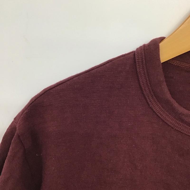 ウエアハウス WAREHOUSE Tシャツ 半袖 半袖カットソー 無地Tシャツ クルーネックカットソー M 無地 えんじ / ワインレッド /  メンズ USED 古着 中古 10148716