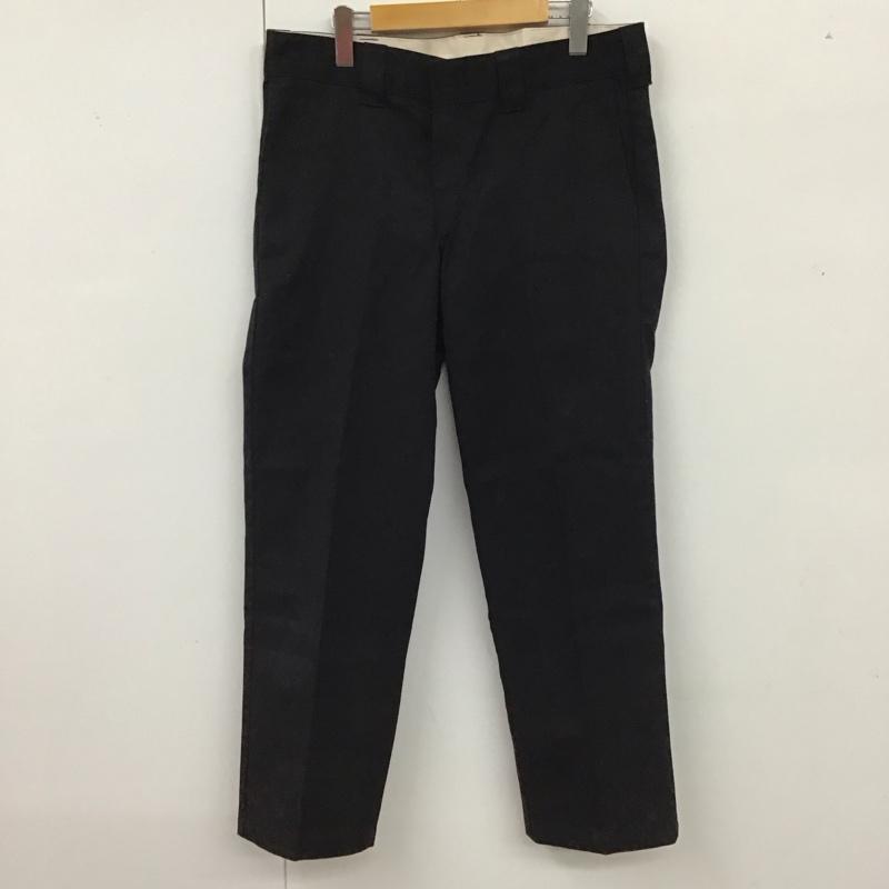 ディッキーズ Dickies パンツ ワークパンツ、ペインターパンツ ワークパンツ ワイドパンツ カジュアルパンツ 33インチ 無地 黒 / ブラック /  メンズ USED 古着 中古 10116401