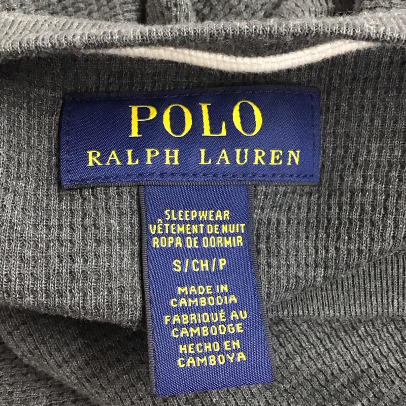 ポロラルフローレン POLO RALPH LAUREN カットソー 長袖 長袖カットソー クルーネックカットソー ロングスリーブカットソー S ロゴ、文字 灰 / グレー /  メンズ USED 古着 中古 10123901