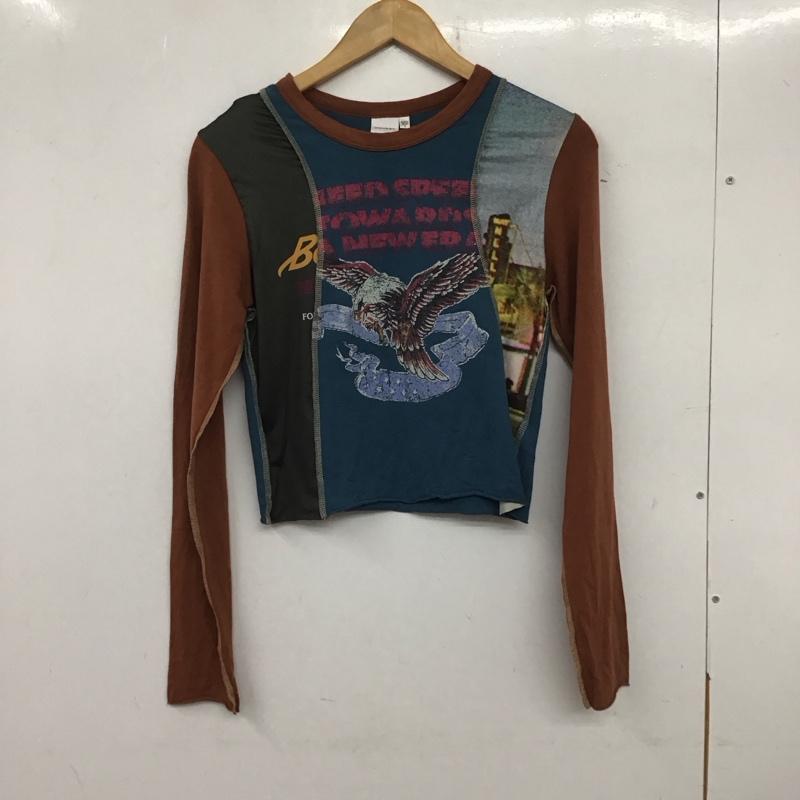 マウジー MOUSSY Tシャツ 長袖 010ISL90-0461 REMAKE TINY ロングスリーブ Tシャツ FREE 総柄 マルチカラー / マルチカラー /  レディース USED 古着 中古 10140348