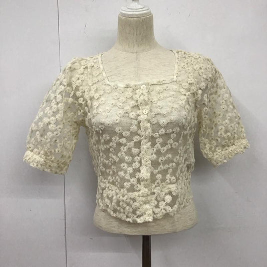 アルシーヴ archives シャツ、ブラウス 半袖 刺繍 白 / ホワイト /  レディース USED 古着 中古 10126616